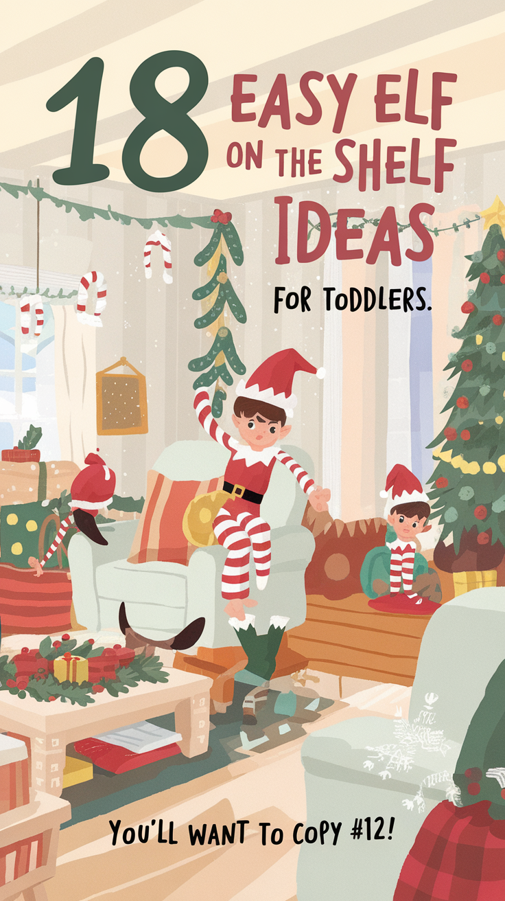 18 Easy Elf on the Shelf Ideas for Toddlers (Get Ready for Giggles with #14!)