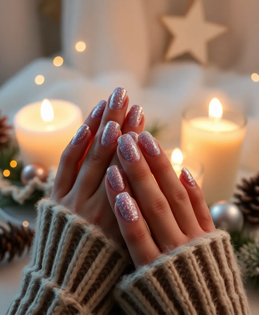 12 Winter Nail Designs That Will Have Everyone Asking 'Where Did You Get Those?!' - 8. Elegant Glitter Gradient