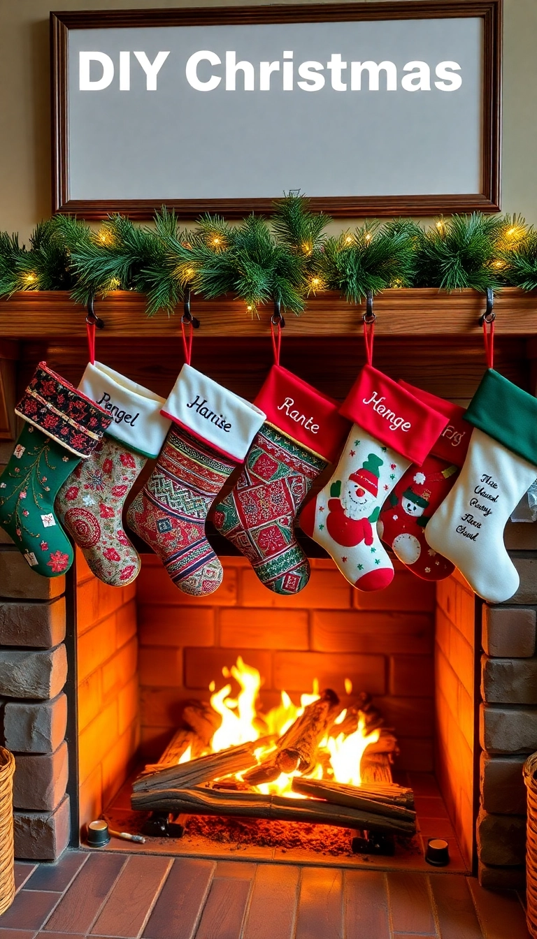 20 Stunning DIY Christmas Decor Ideas That'll Leave Your Guests in Awe! - 10. DIY Christmas Stockings